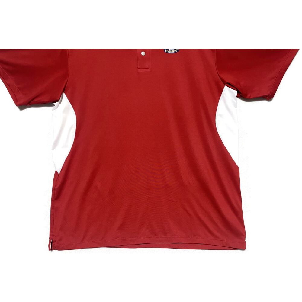 2017 Little League World Series Red Polo Shirt Size Large Russell Athletic - Picture 7 of 9